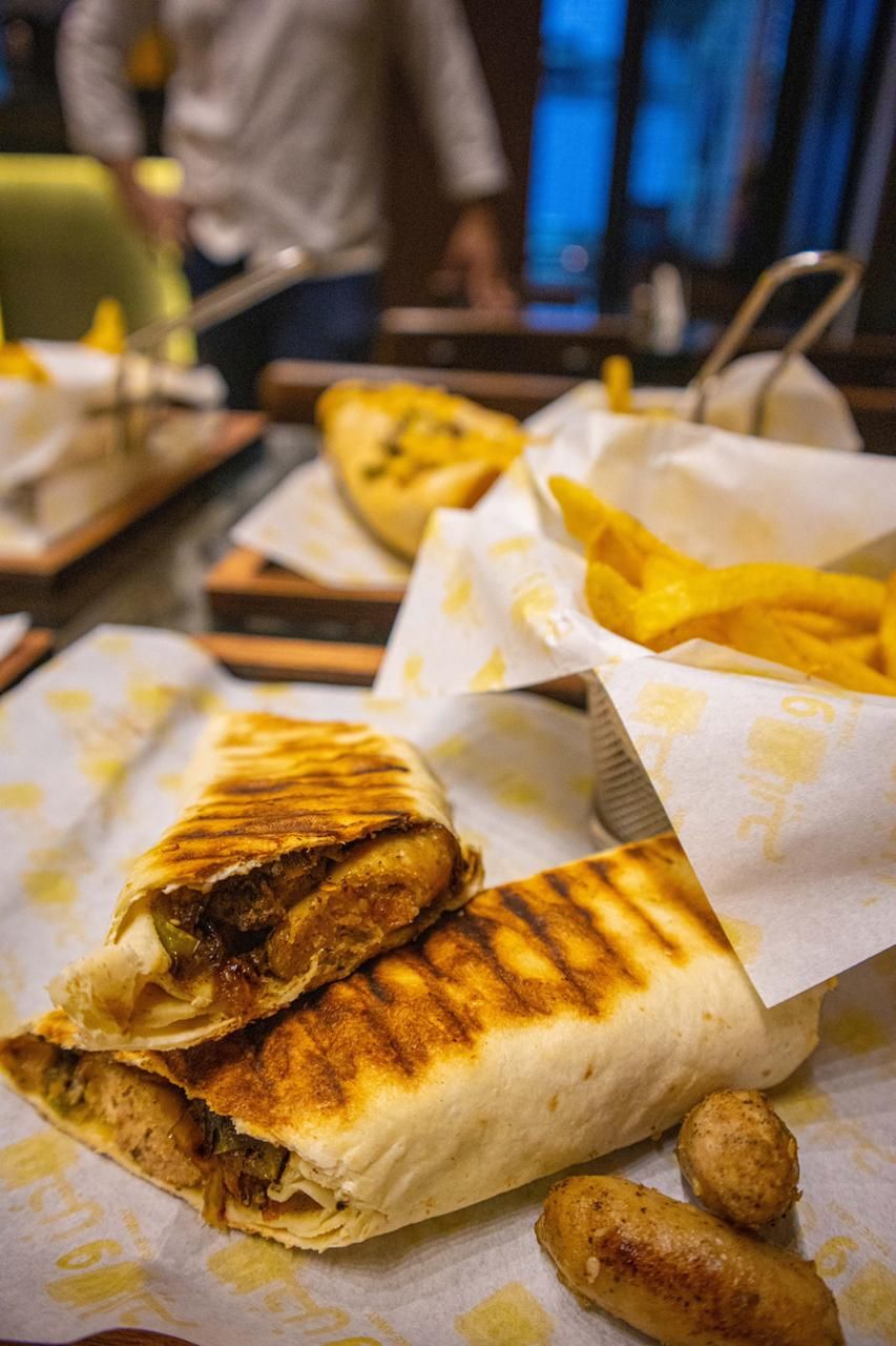 Beef Oriental Sausage Sandwich