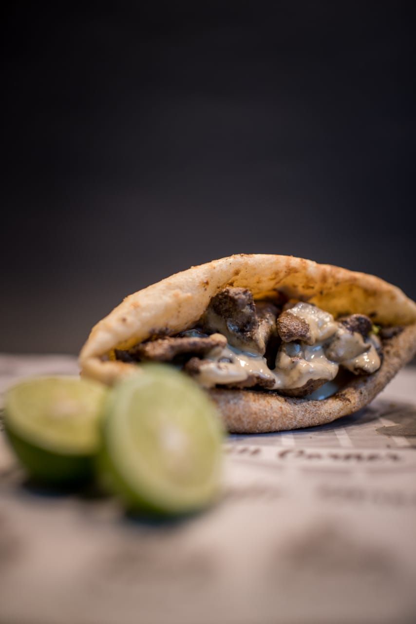 Liver Sandwich Baladi Bread