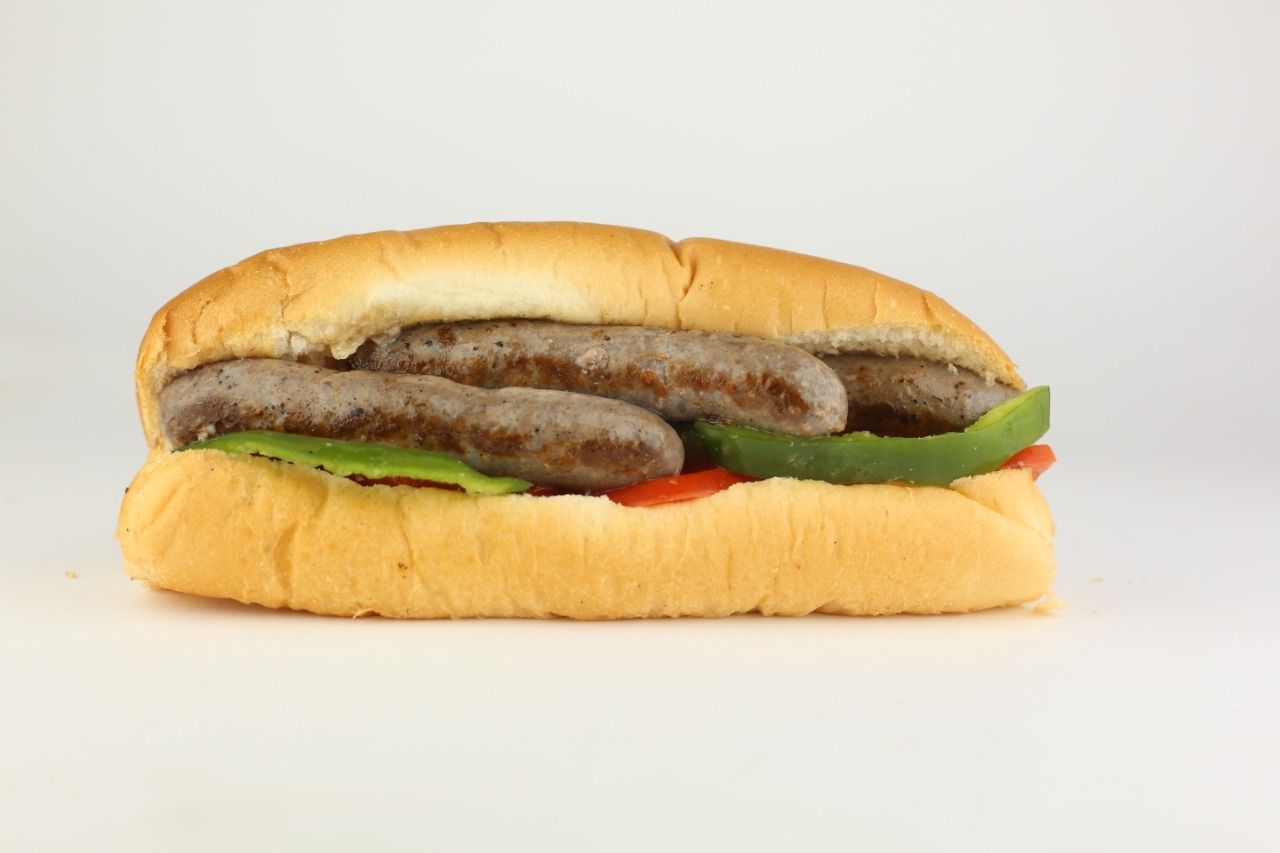 Grilled Oriental Sausage Sandwich