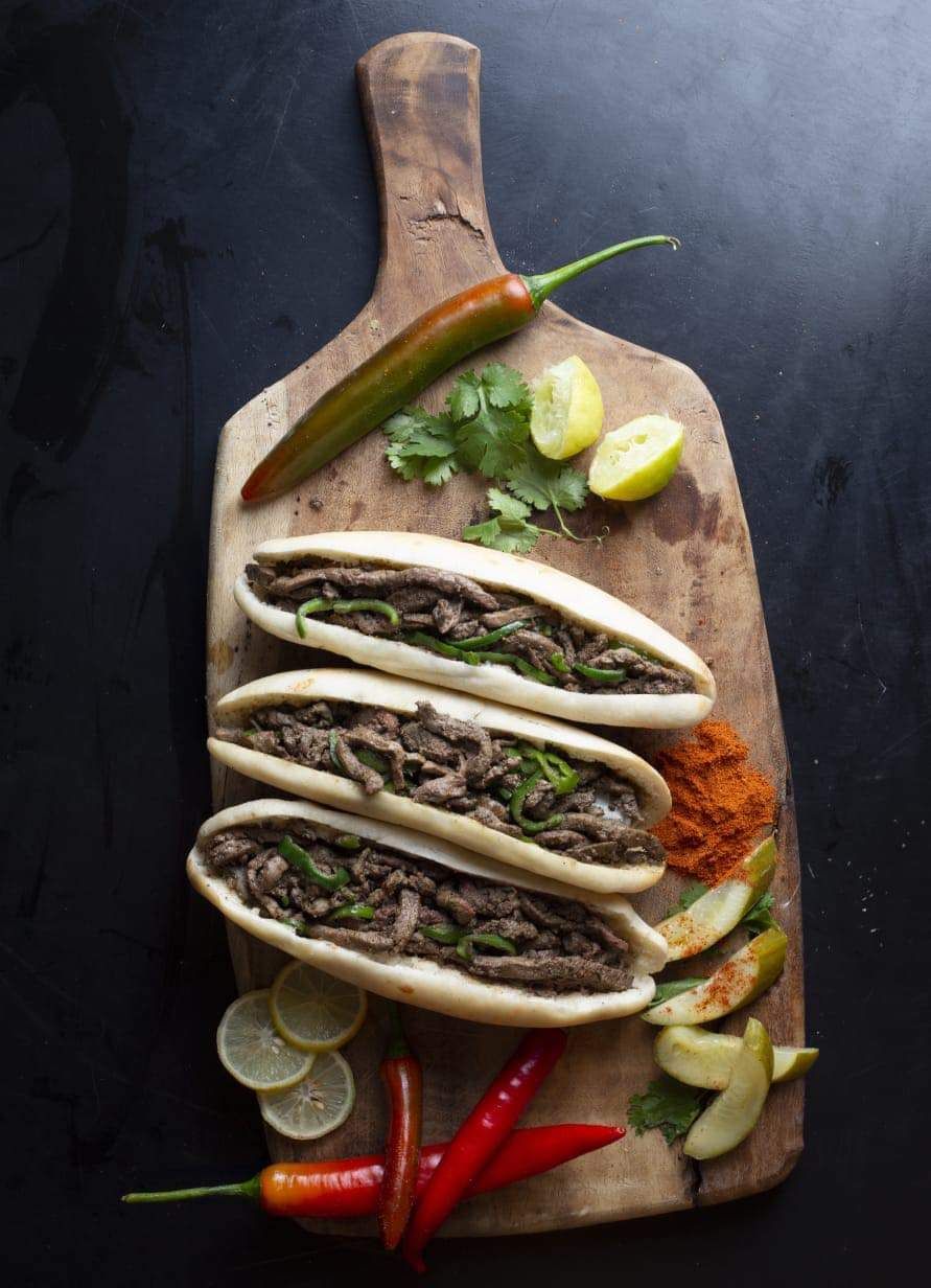 Liver with Garlic, Pepper and Lemon Sandwich