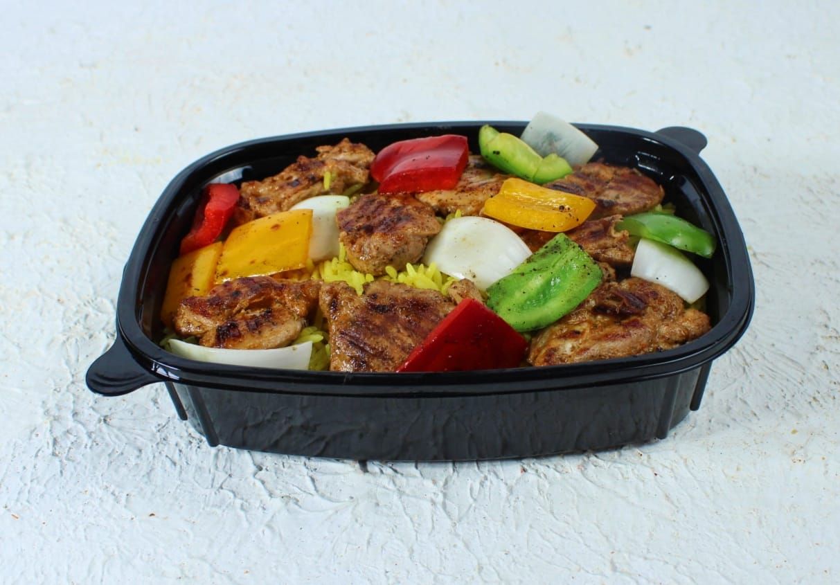 Basmati Rice With Shish Tawook Platter