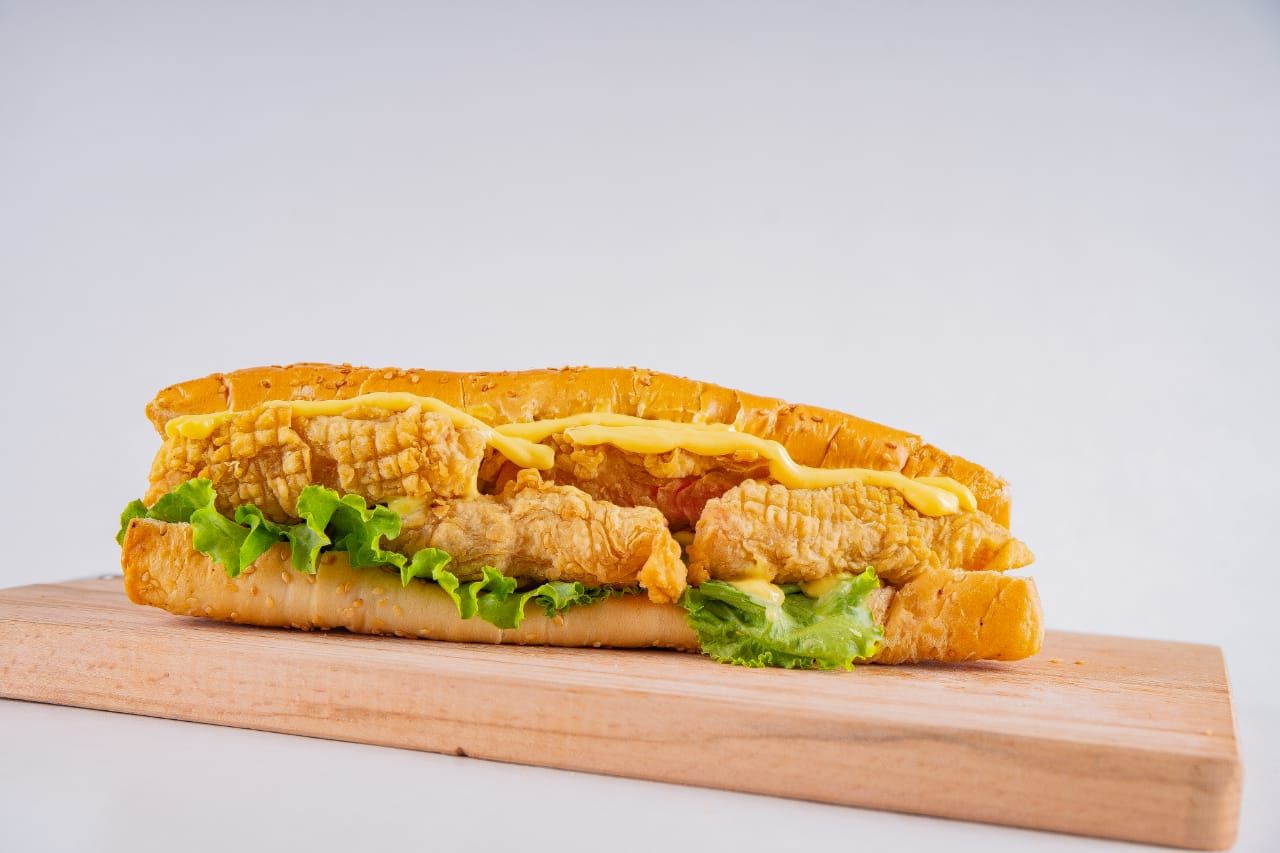 Squid With Cheese Sandwich