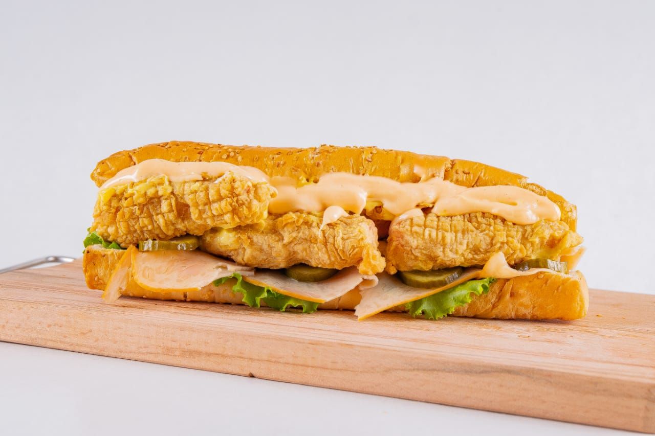 Squid With Smoked Turkey Sandwich