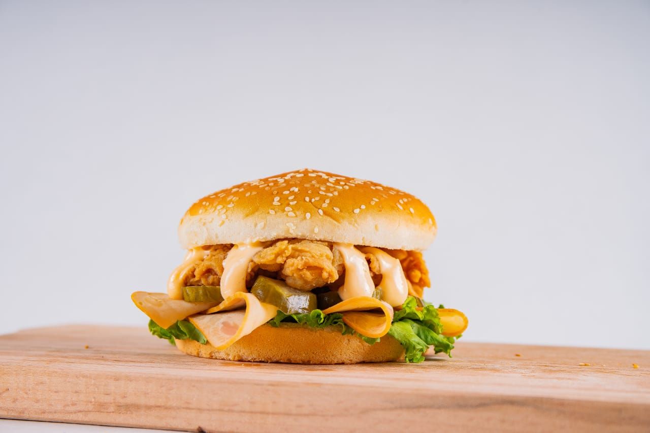 Fish Fillet With Smoked Turkey Sandwich