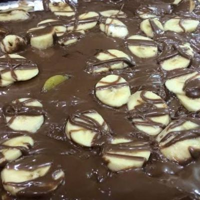 فطيرة شوكولاتة مع موز