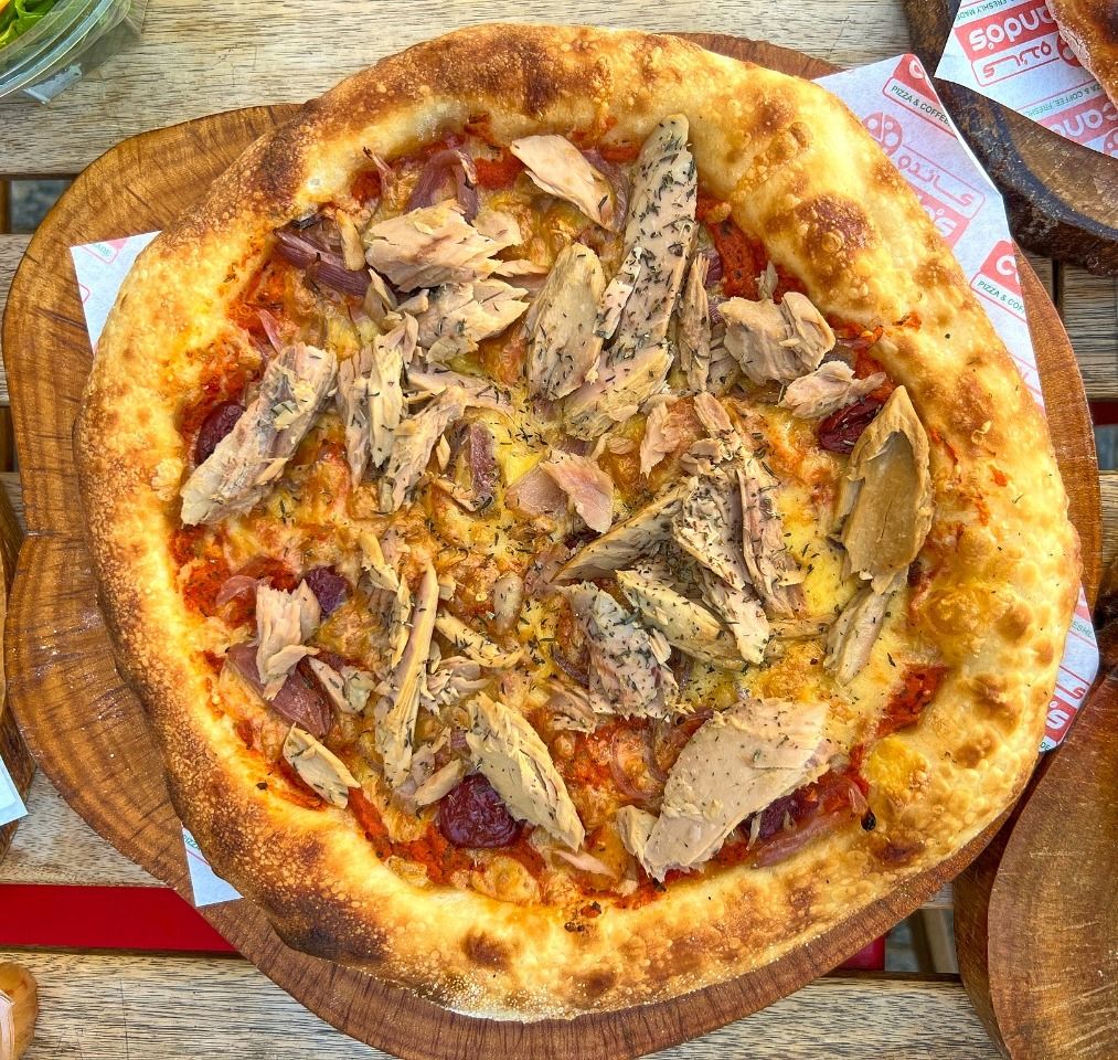 Chipotle Tuna Pizza Olive