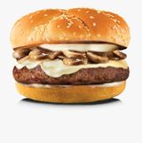 Mushroom N Swiss Burger Sandwich
