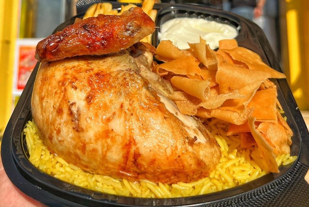 Quarter Chicken Thigh with Rice