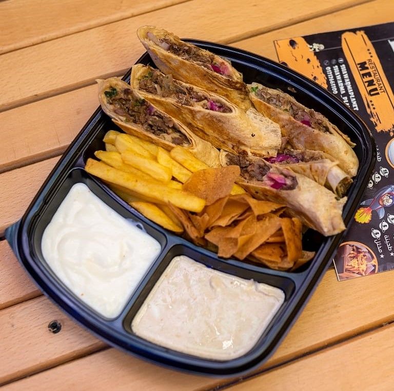 Arabian meat Shawerma Meal 6 Pieces