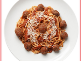 Meatball with Parmesan Cheese Pasta