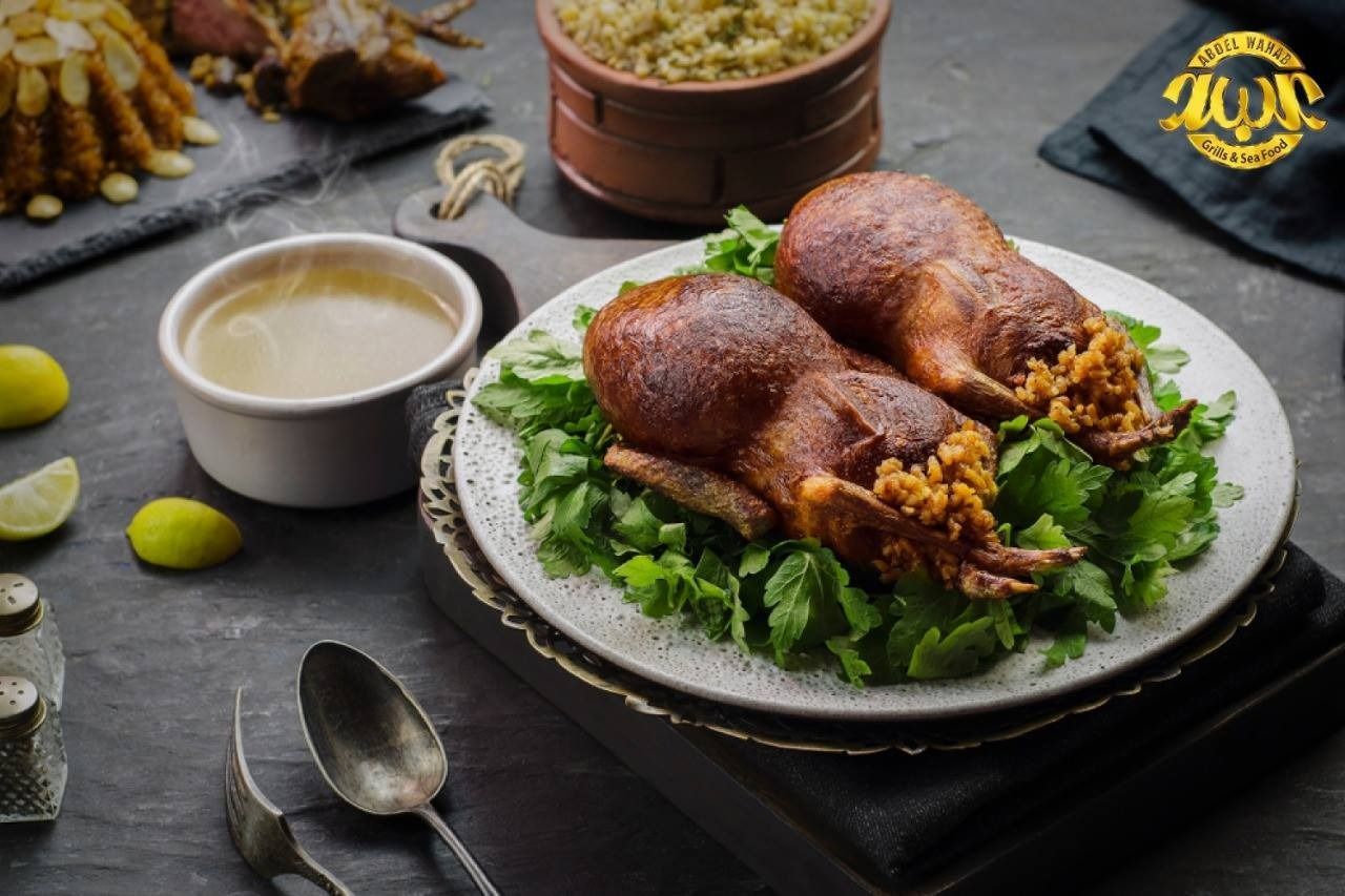 One Stuffed Pigeon with Grits
