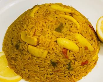 squid rice Plate