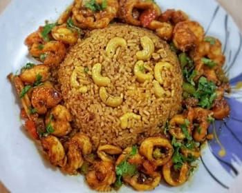 Shrimp rice Plate