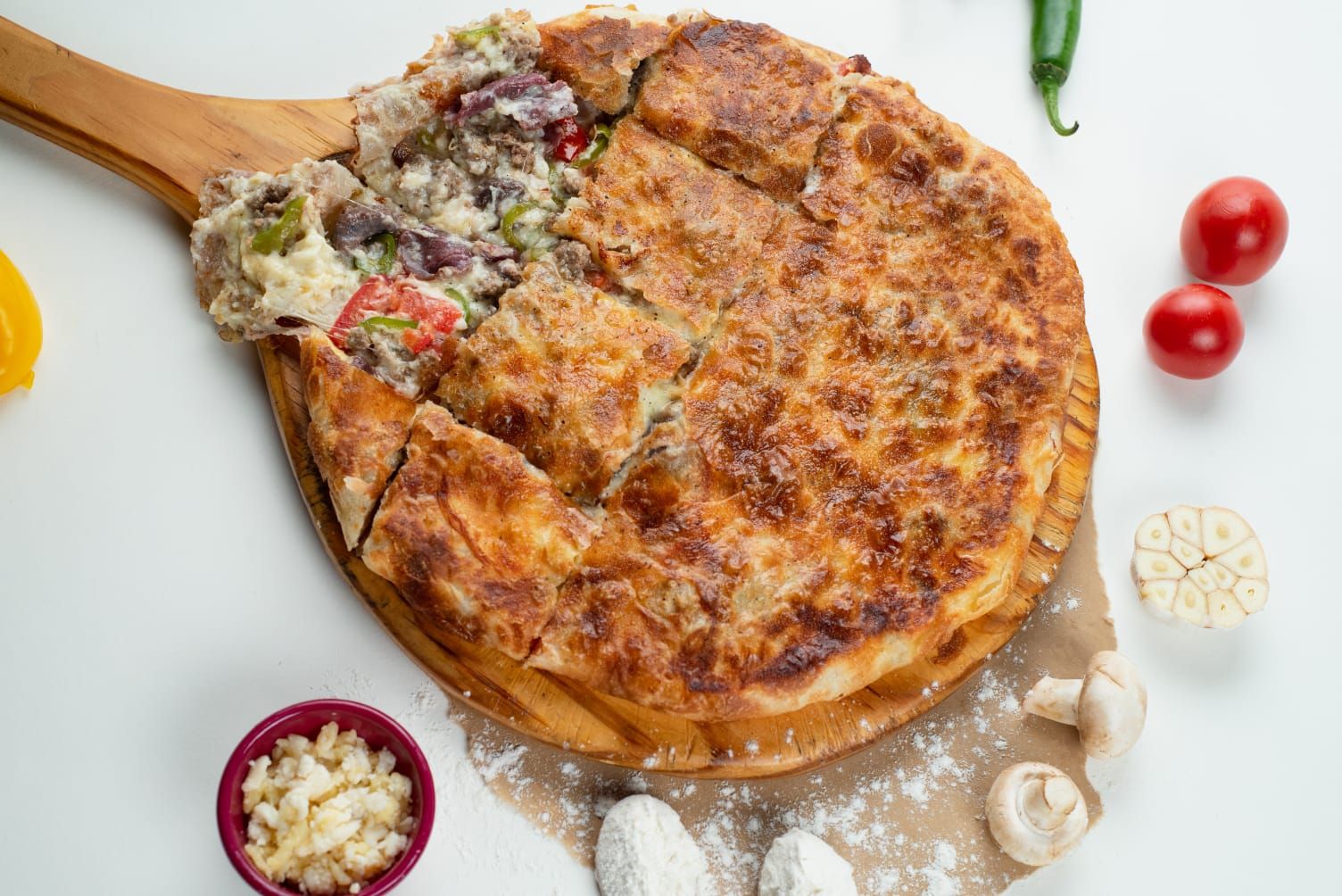 Chicken Shawerma pie