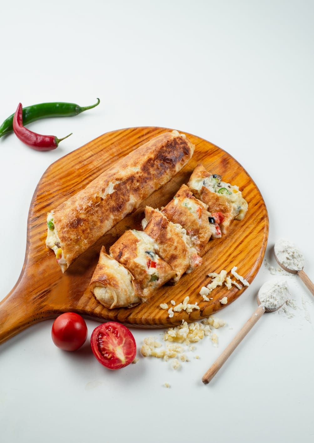 Anchovies roll pie