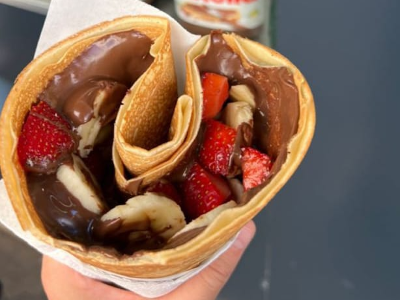 Chocolate crepe