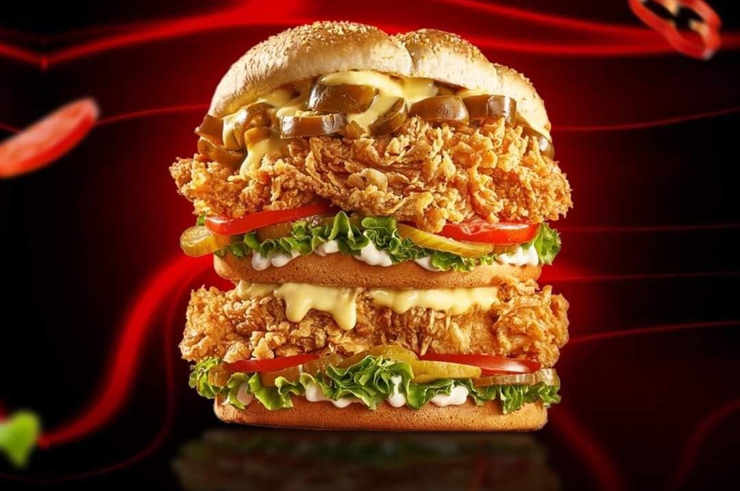 Chicken Volcano Fire Sandwich