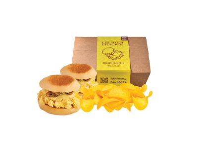 Egg English Muffin Box with Chips