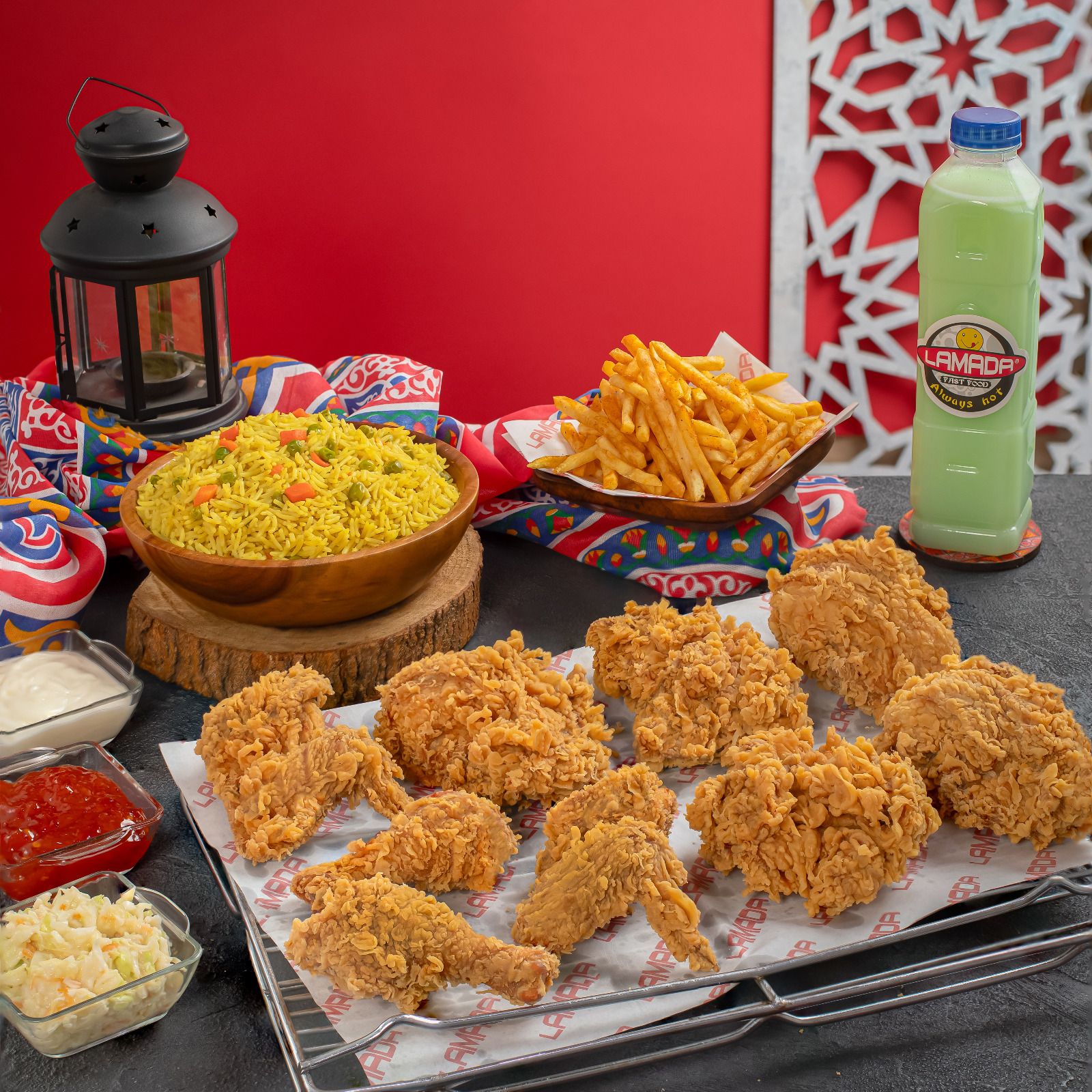Broasted chicken tray