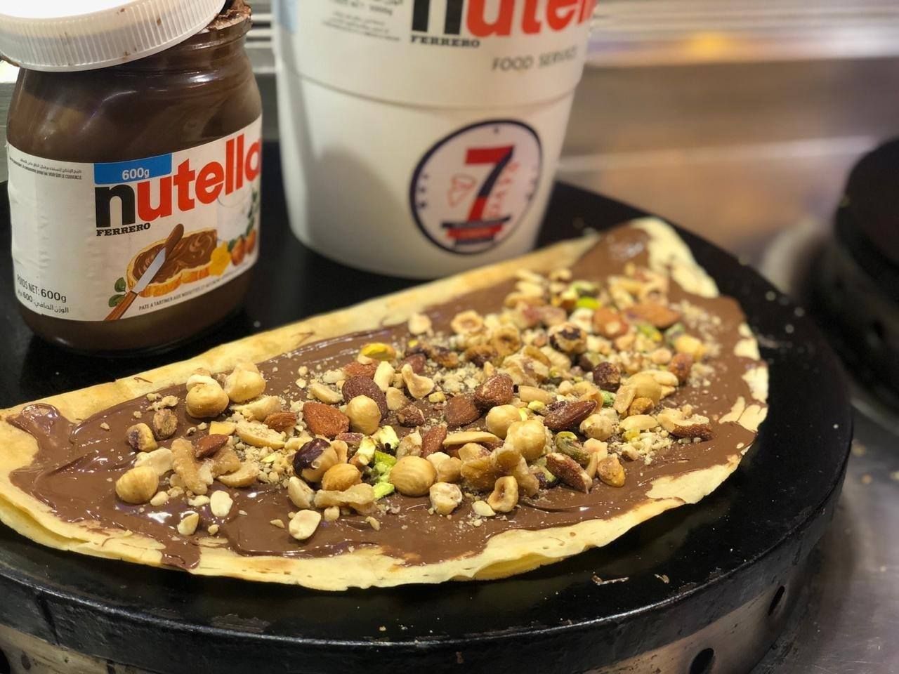 Nutella And Nuts Crepe