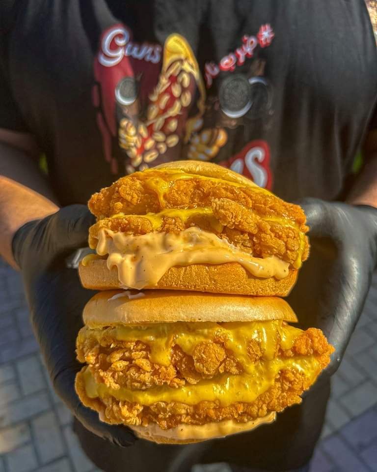 single chicken burger