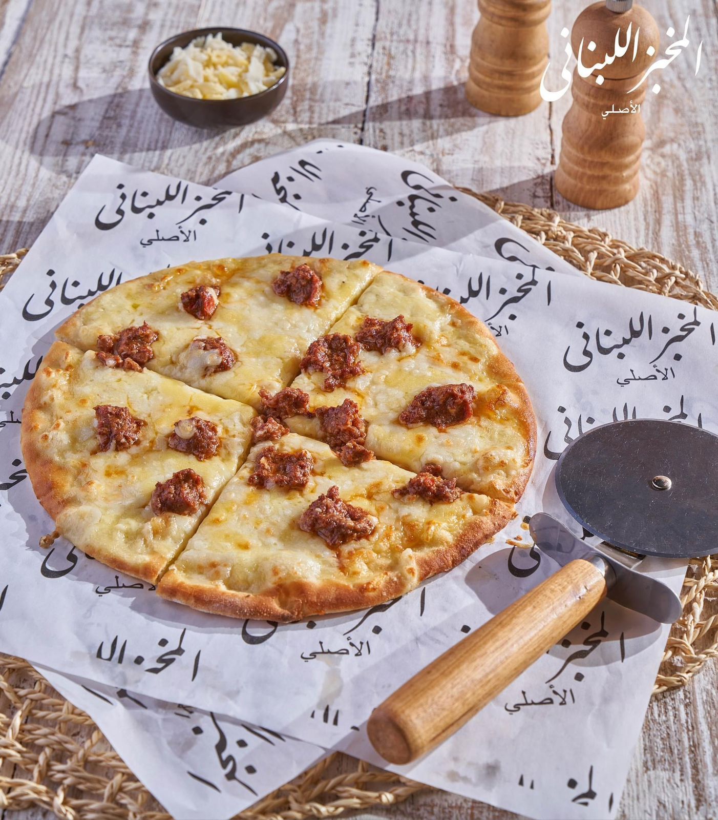 Kiri with sausage manoushe