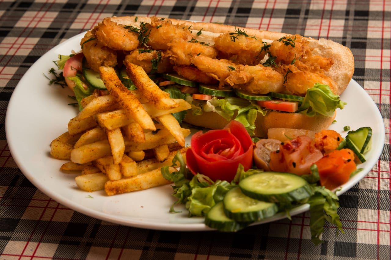Shrimp Pane Sandwich