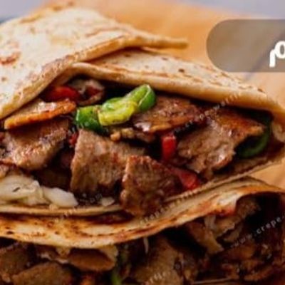 Beef shawarma crepe