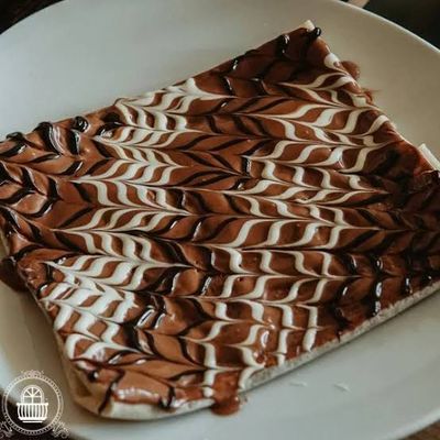Black chocolate crepe