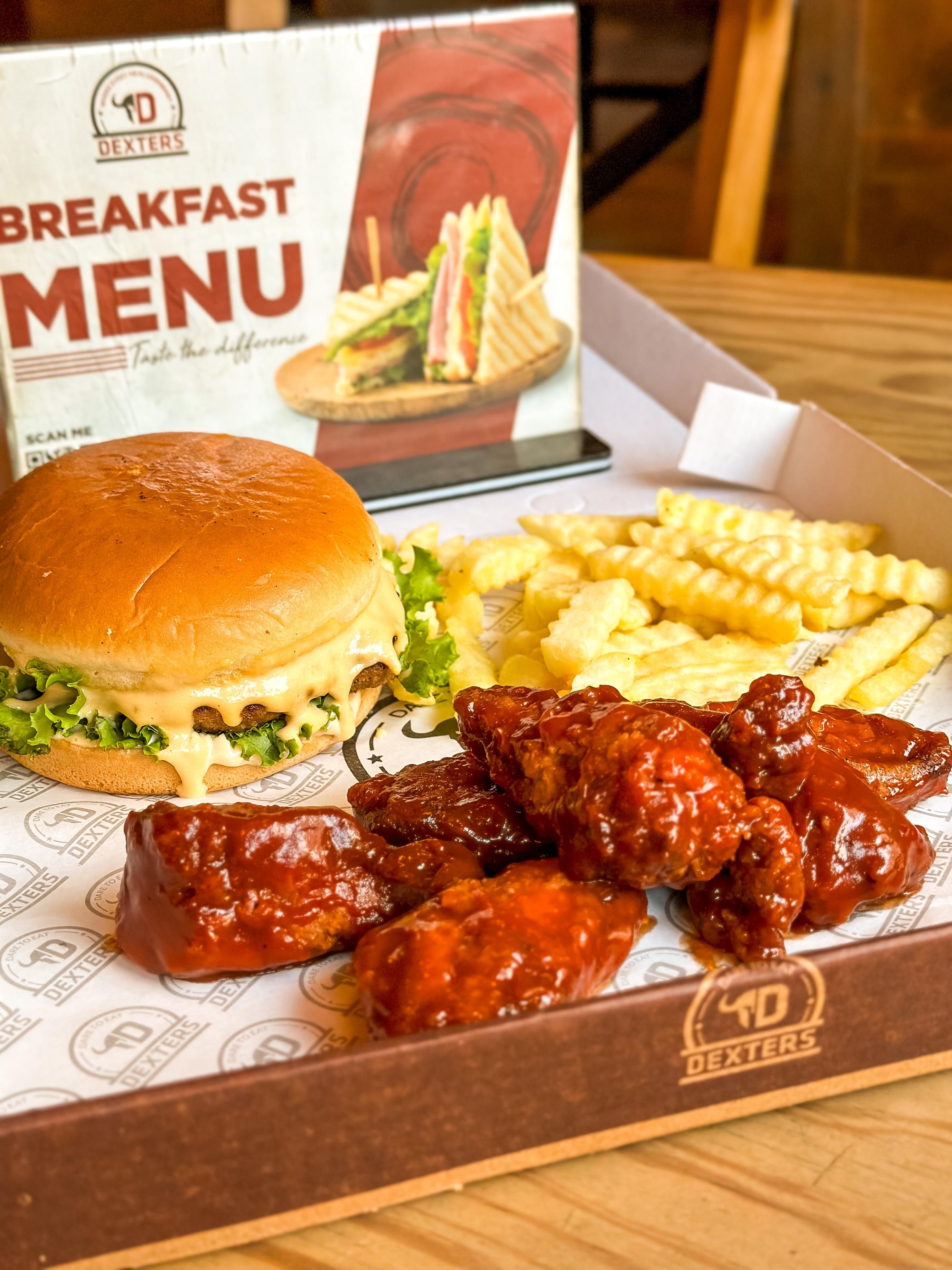 Classic burger meal