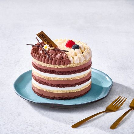 Mini Half and Half Cake