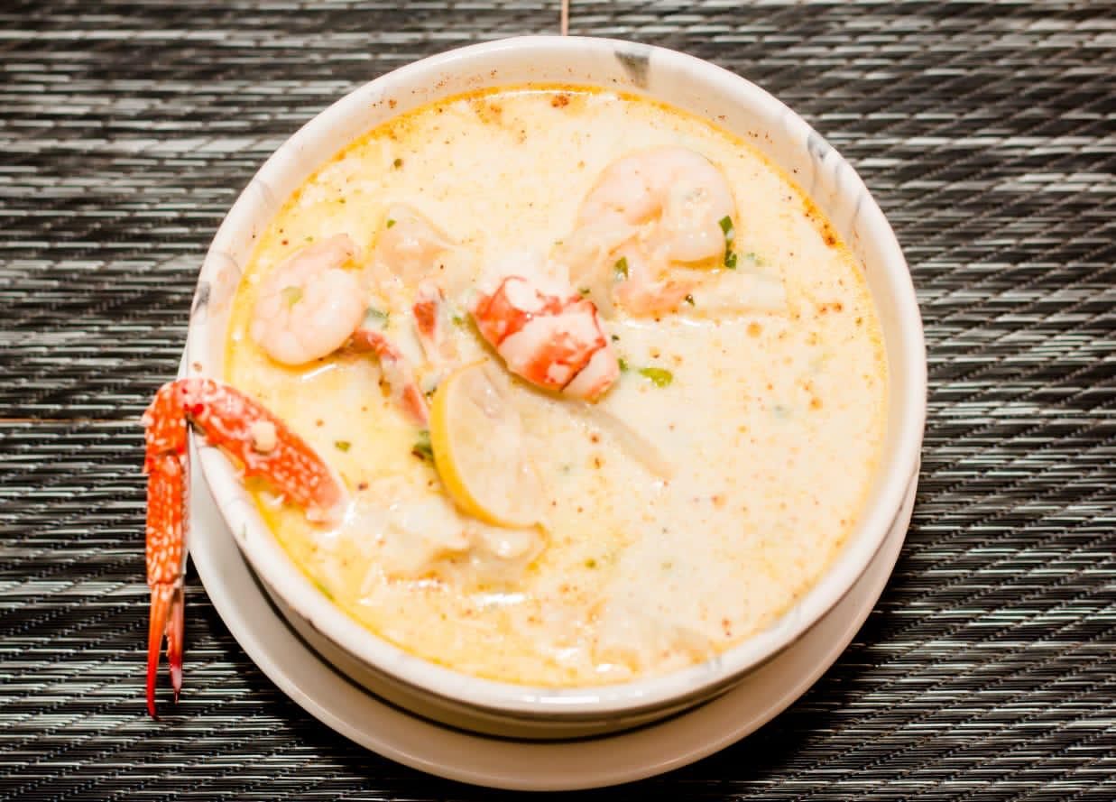 Seafood With Cream Soup