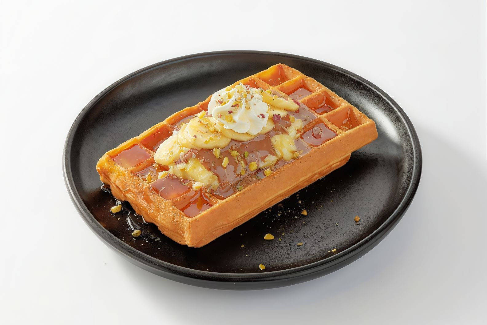 Creamy Banana Waffle