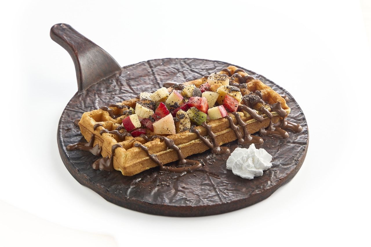 Mix Fruits Waffle