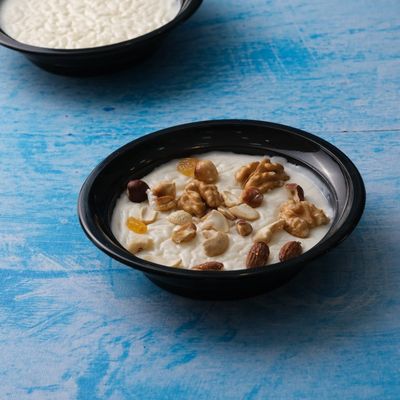 Rice pudding with nuts