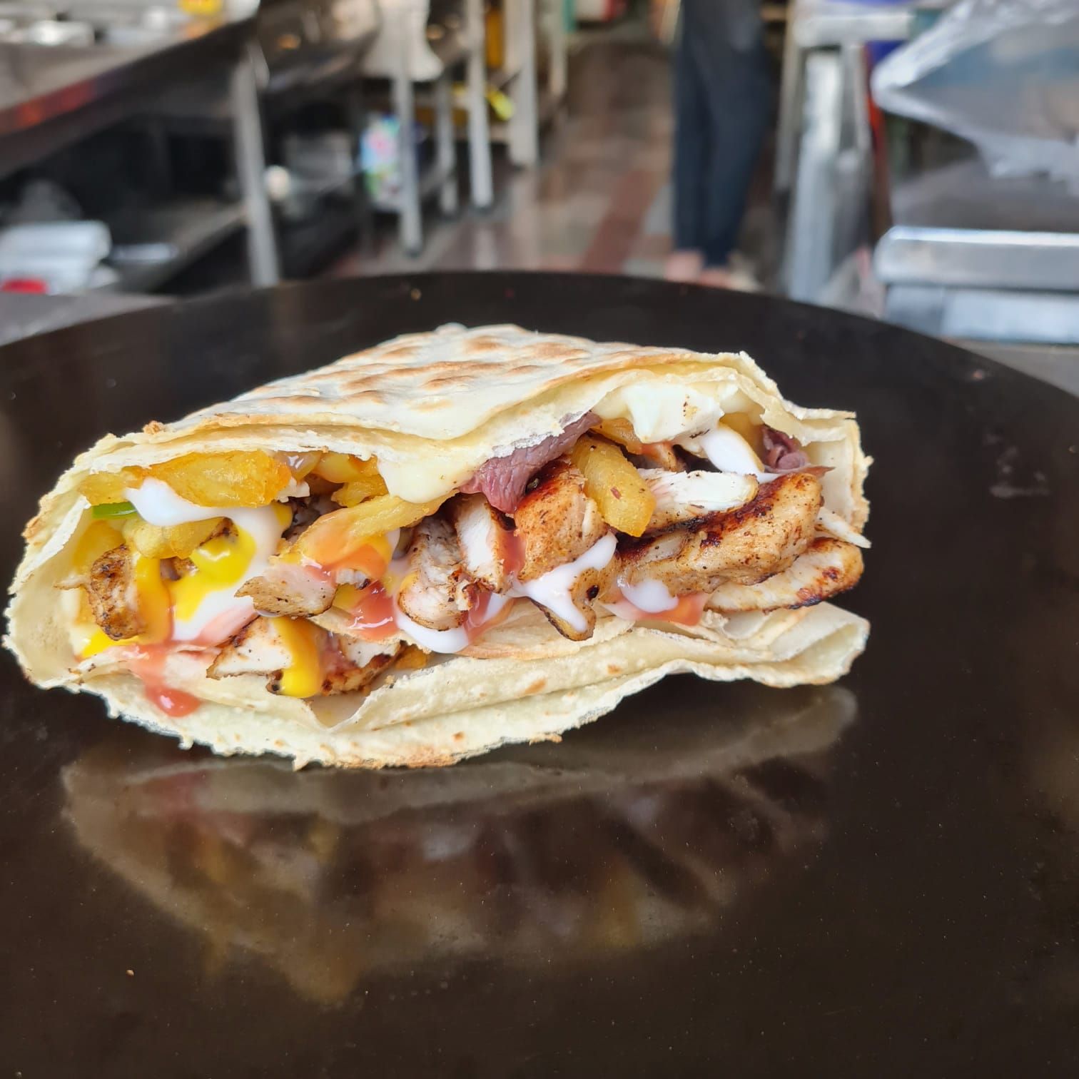Chicken Fajita Crepe