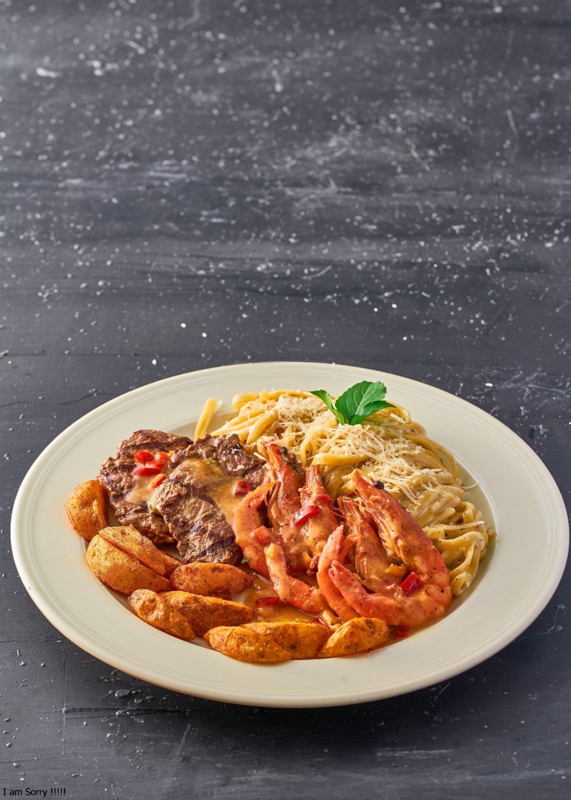 Double shrimp steak
