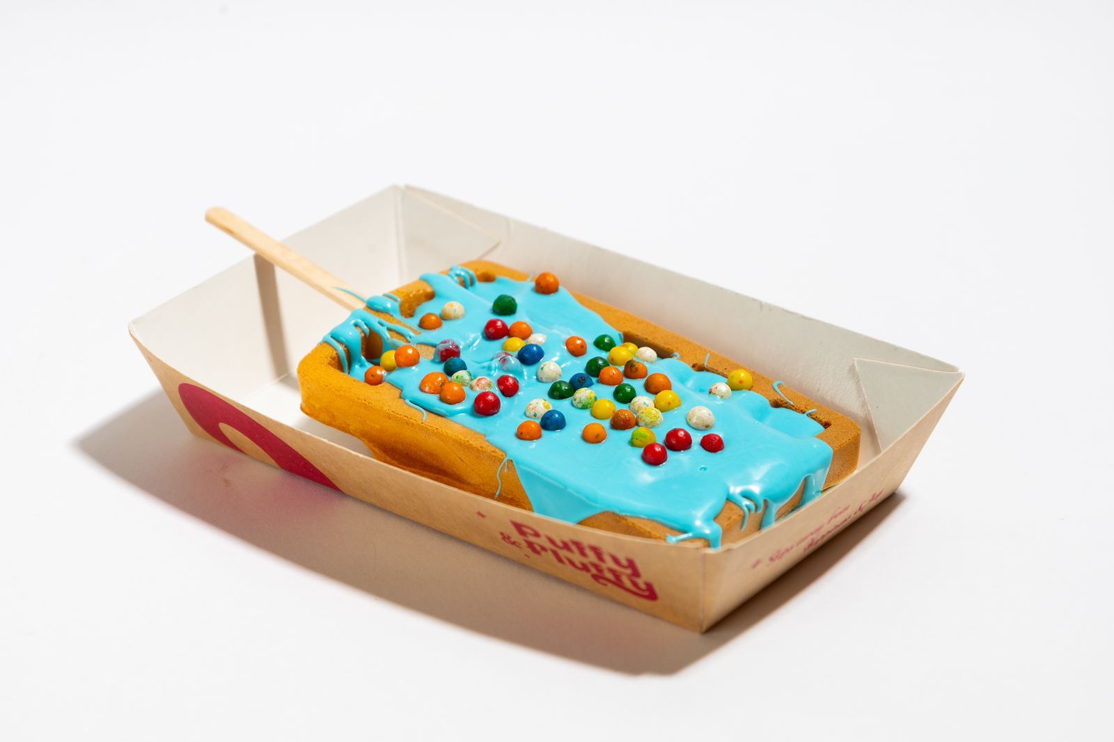 Cotton candy waffle