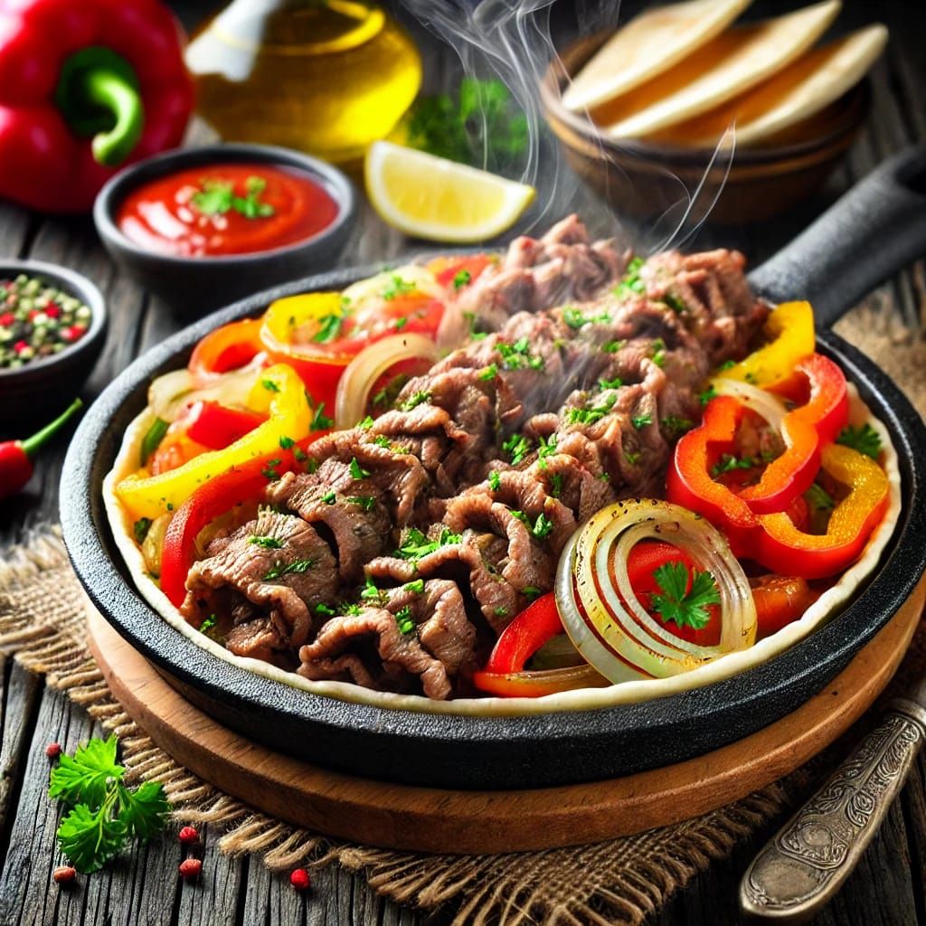 Meat Shawerma Cheese Pan