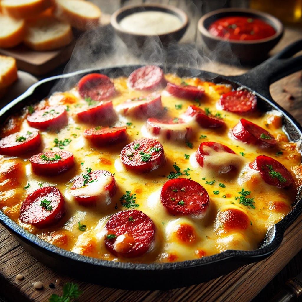 Oriental Sausage Cheese Pan
