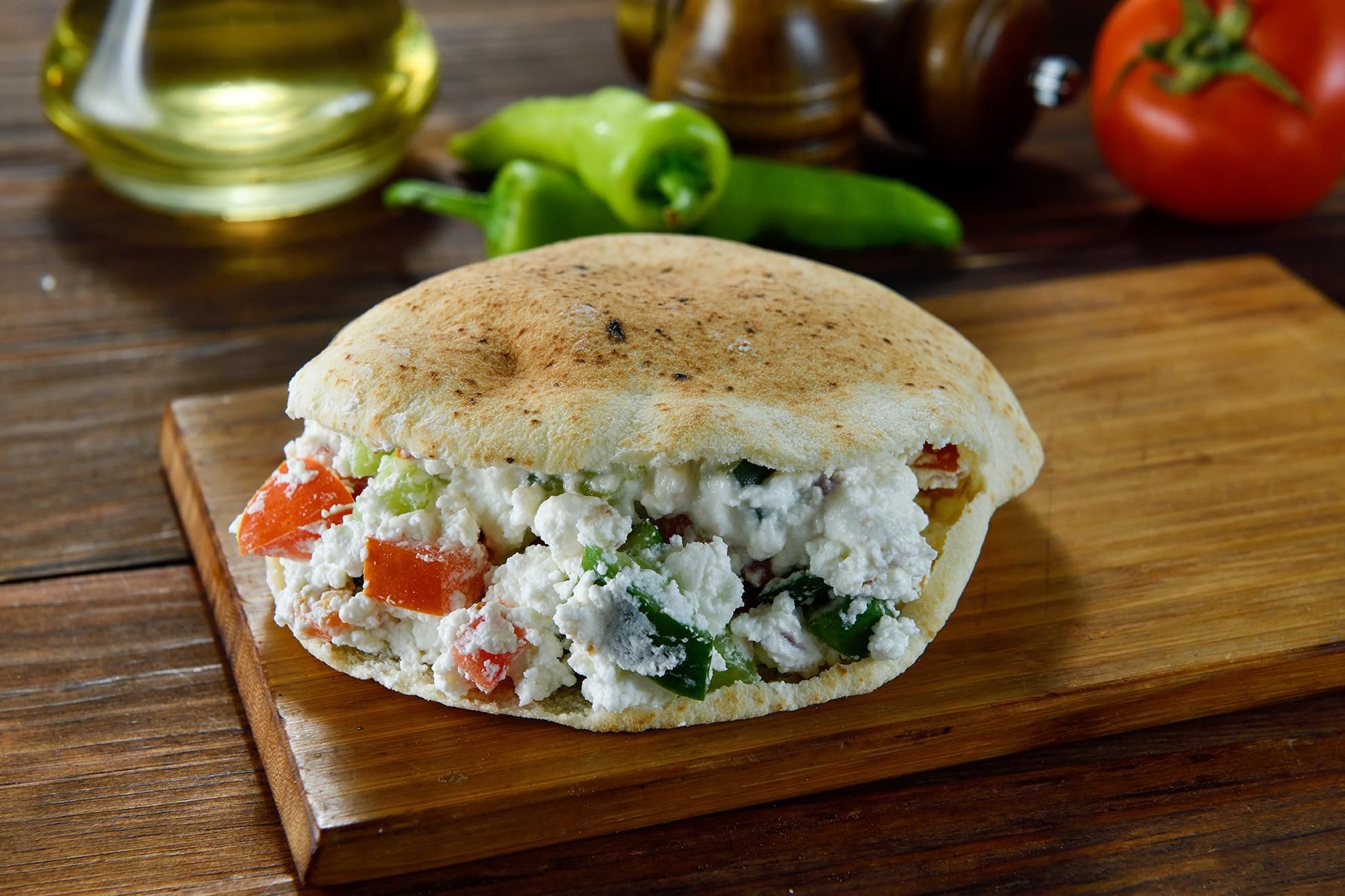 Cottage Cheese In Balady Bread
