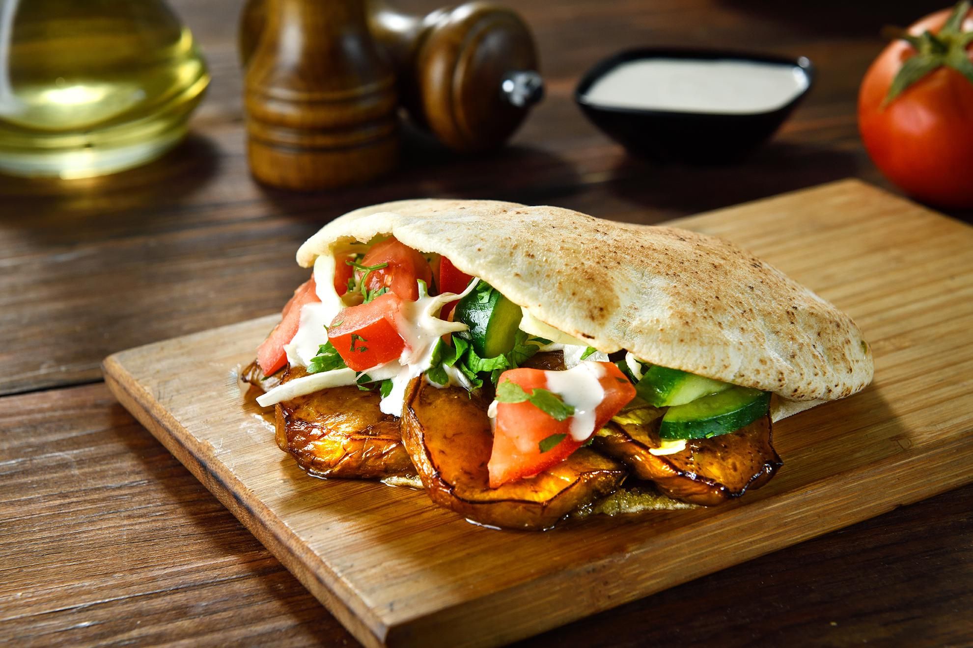Fried Eggplant Sandwich