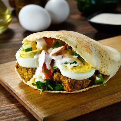 Taamia With Eggs Sandwich