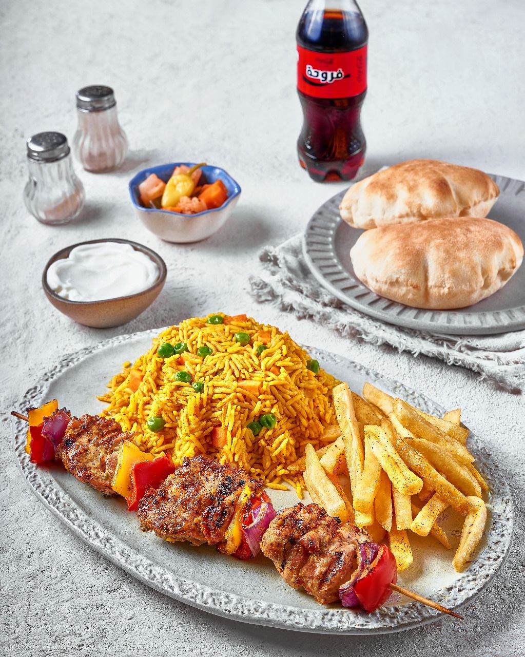 Chicken shish meal