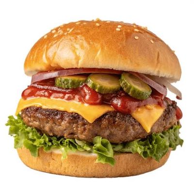Cheesy Smash Burger Sandwich