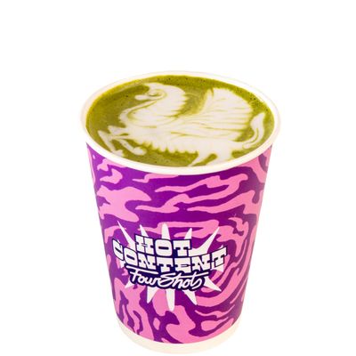 Hot Pistachio Matcha Latte