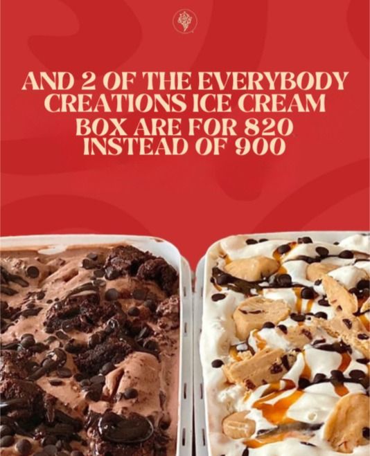 2 Liter Signature Creation Ice Cream Offer