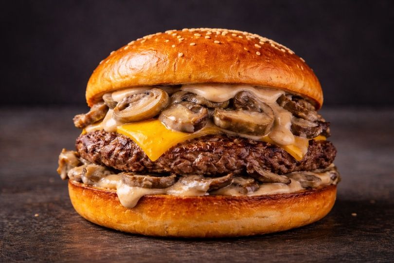 Smash Mushroom Burger