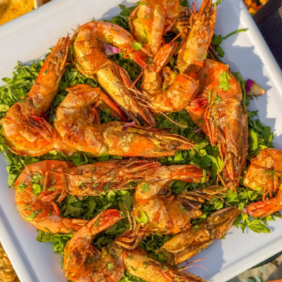 Quarter Kg Peeled Medium Shrimp Grilled