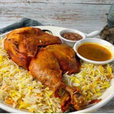 Half Chicken Mandi Meal